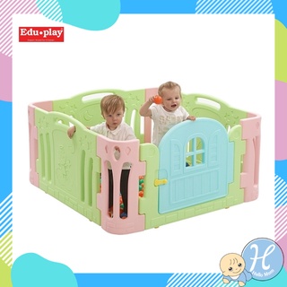 Eduplay คอกกั้นเด็กรุ่นใหม่ จังจัง Azang Azang baby room บ้านบอล คอกกั้นเด็ก คอกกั้นเกาหลี ขนาด 130x130x65 cm.