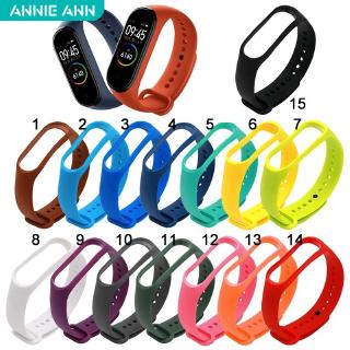 (batch) Silicone watchband for  Xiaomi Mi Band 3 4 สายรัดข้อมือ