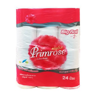 (แพ็ค 24 ม้วน) Primrose Big Roll Tissue พริมโรส กระดาษชำระม้วนใหญ่