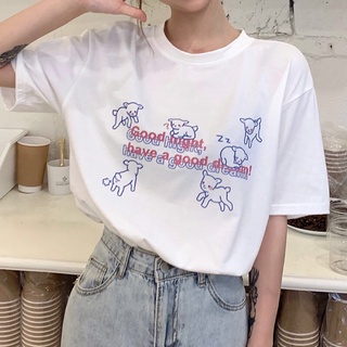 (Sale50฿ พร้อมส่ง)เสื้อลายแกะน้อยเกาหลี