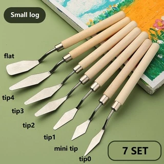 Rex TT 7Pcs Painting Scraper Paint Spatula Palette Knife Mixing Stainless Steel Kit