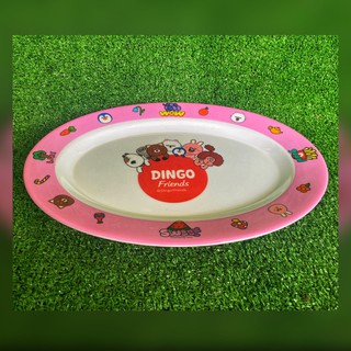 จานเมลามีนรูปไข่ลายการ์ตูน DINGO #จาน #จานเมลามีน #จานรูปไข่