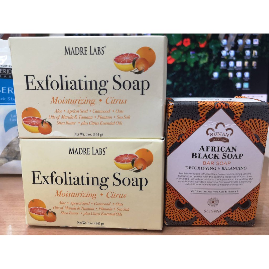 ล้างสต็อก สบู่​ Exfoliating Soap​  และ​ African Black SOAP