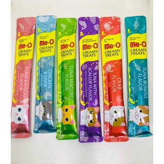 Me-o Creamy มีโอแมวเลีย ขนาด 15 กรัม มี 7 รสชาติ