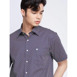 John Langford เสื้อเชิ้ตแขนสั้น รุ่น 014-532-50 สีชมพู