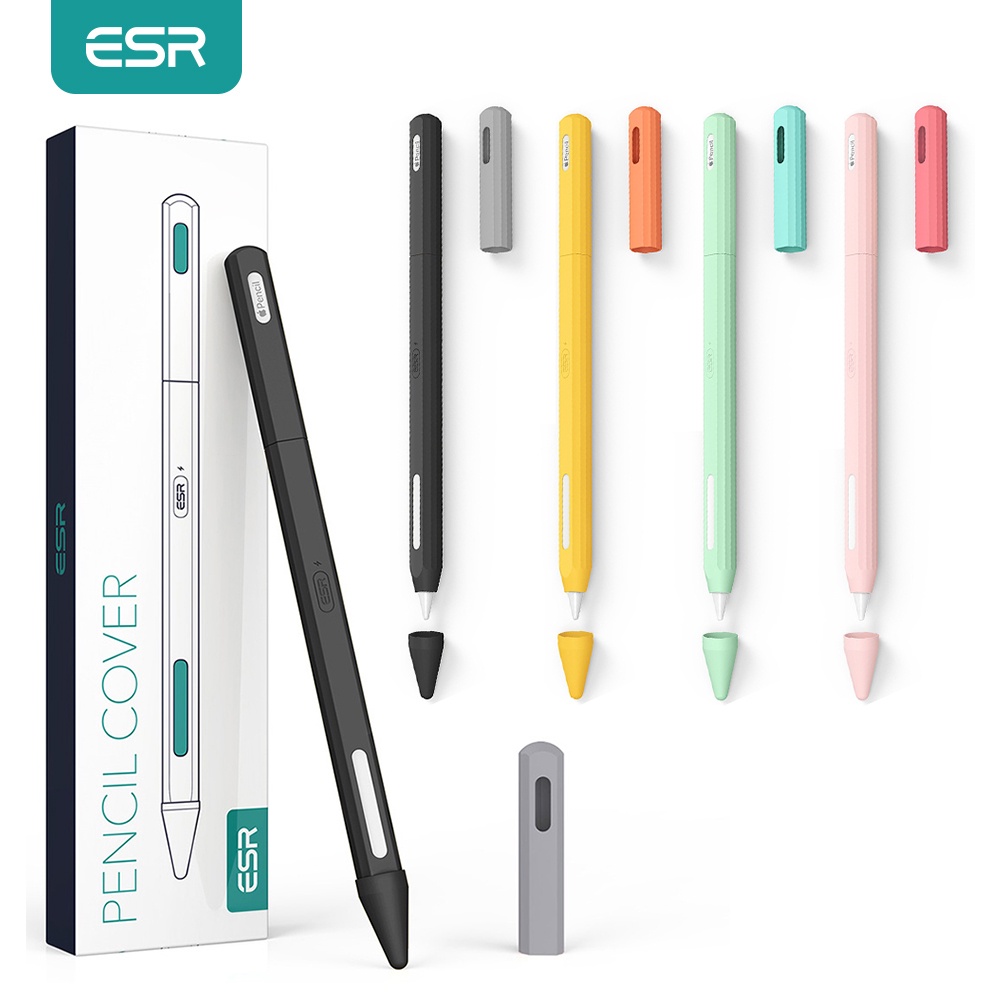 Esr เคสดินสอซิลิโคน แบบบางพิเศษ สําหรับ Apple Pencil 2nd Generation