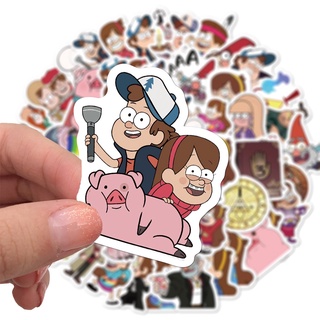 Gravity Falls สติ๊กเกอร์ลายการ์ตูนสําหรับตกแต่ง 50 ชิ้น / ชุดสติ๊กเกอร์