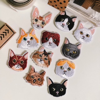 ตัวรีดติดเสื้อ💙Iron on Patches 🧡 ลายแมว