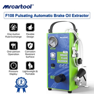 รับประกัน 2 ปี MRCARTOOL F108 เครื่องปั๊มน้ํามันเบรกอัตโนมัติ 110V 220V สําหรับรถยนต์