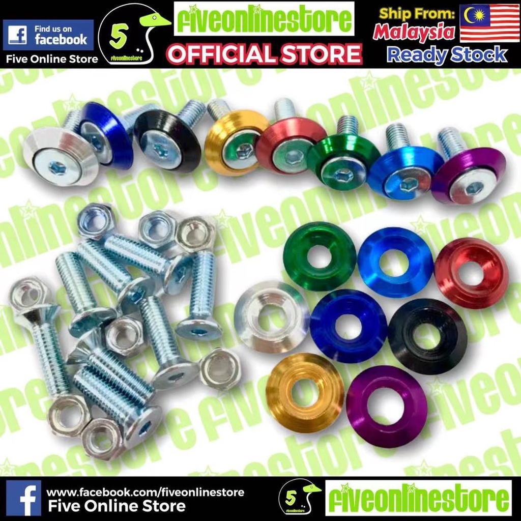 ฝาครอบท่อไอเสียท่อไอเสียป้องกันคาร์บอนฝาครอบ + M6 สกรู Y15ZR V1 V2 LC135 ใหม่ V4 V5 V6 V7 RS150 Ekzos ฝาครอบ ราคา ถูกที่สุด ดีลบีเคเค แกลเลอรีภาพที่ 4