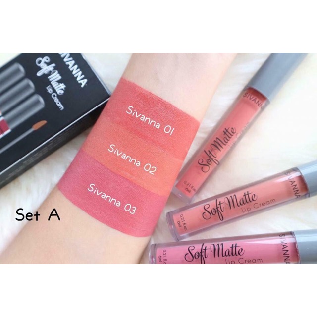 sivanan soft matte lipcream(ยกเซต)