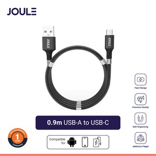 สายชาร์จมือถือแบบมีแม่เหล็กดูดยี่ห้อ Joule แบบ USB-A to USB Type C รองรับ 3A/2.1A Fastcharging