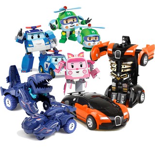 ⚡ส่งภายใน48ชม⚡รถของเล่นเด็ก robocar poli หุ่นยนต์ของเล่น บล็อกเลโก้ หุ่นยนต์แปลงร่าง บทบาทสมมติ ของเล่นเด็กผู้ชายJCBX