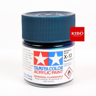 สีสูตรน้ำ TAMIYA X-13 Metallic Blue (10 Ml)