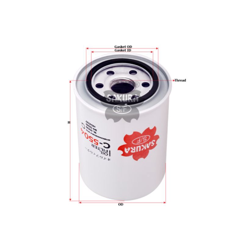 CATERPILLAR 933C กรองน้ํามันเครื่อง รหัส C-5504/ P555680 LF654 BT452 P558250 พีพีพี555060 1R-0734 9L