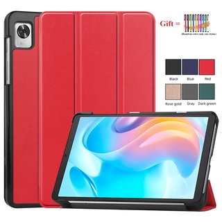 ใหม่ เคสหนัง แบบบางพิเศษ พร้อมปากกาสไตลัส สําหรับ Realme Pad Mini 8.7 นิ้ว 2022 Realme Pad Mini 8.7