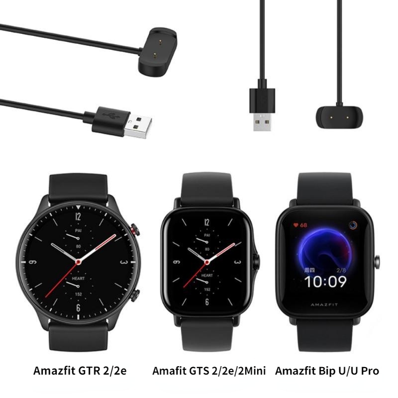 สายชาร์จ USB สําหรับสมาร์ทวอทช์  For Amazfit GTR 2 2e GTS 2 2e 4mini 2mini Bip 3 3pro U pro T-Rex pro