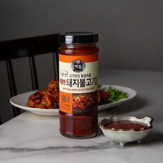 cj beksul spicy bulgogi sauce for pork ซอสหมักหมูบุลโกกิสูตรเผ็ด 290g 500g 840g 백설 매콤한 돼지 불고기 양념