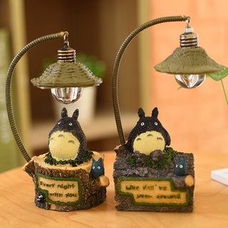 โคมไฟกลางคืน LED โมเดลเรซิ่น รูปการ์ตูนโตโรโร่ สําหรับตกแต่งบ้าน