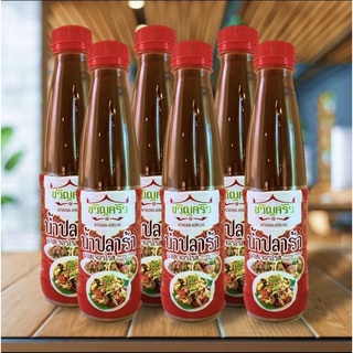นำ้ปลาร้า พาสเจอร์ไรส์ เข้มข้น ตรา ขวัญครัว จำนวน 6 ขวด
