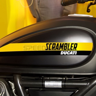 DUCATI Fuel Tank Sticker Scrambler Icon Scrambler Full Throttle Scrambler Cafe Race Scrambler Desert Sled Scrambler800 Scrambler1100 Retro Modified Sticker Waterproof Reflective Decal