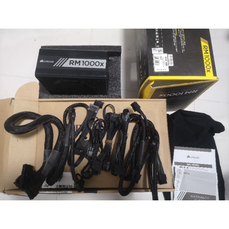 PSU มือสอง COSAIR รุ่น​ RM1000X  80+ GOLD ประกันเหลืออีก5ปี