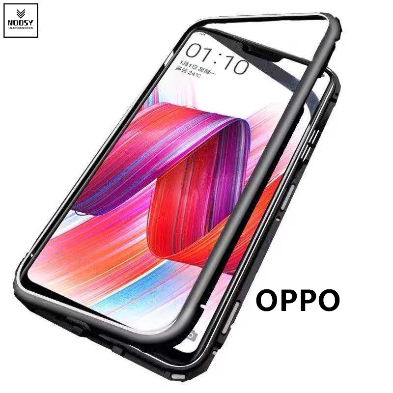 CASE OPPO เคสประกบ กันกระแทก (กระจกด้านหลัง) ประกบแม่เหล็ก กระจกใส OPPO F11PRO F15/A91 A7 F7 F9 A9/F
