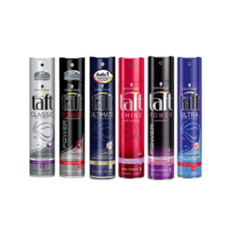 Schwarzkopf taft ultra hair lacquer 250ml ชวาร์ปสคอป ทัฟท์ อัลตร้า แฮร์ แลคเกอร์ - อัลตร้า สตรอง 250มล.