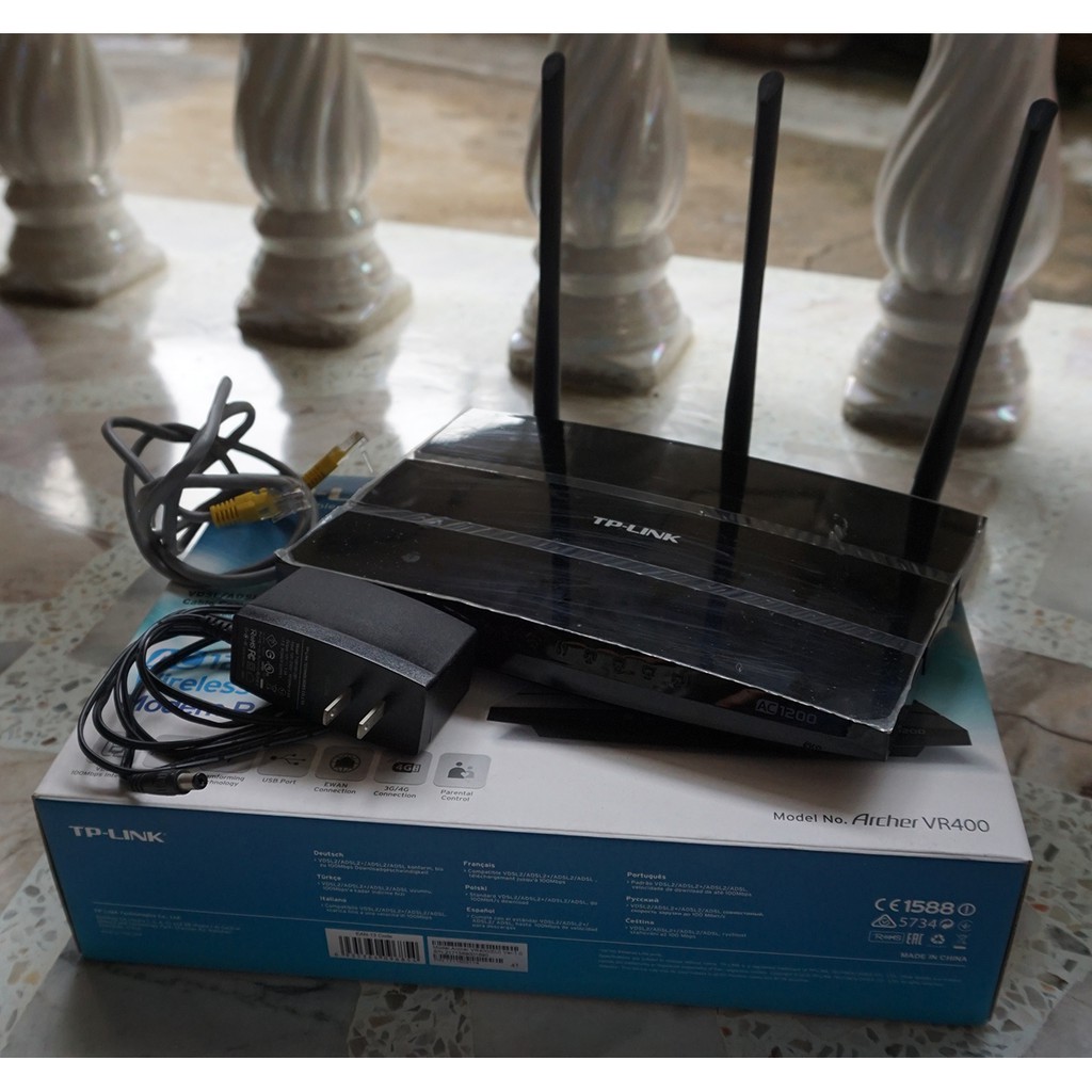 เราเตอร์มือสอง TP-link Archer VR1200v AC1200 Wireless Dual Gigabit VoIP ...