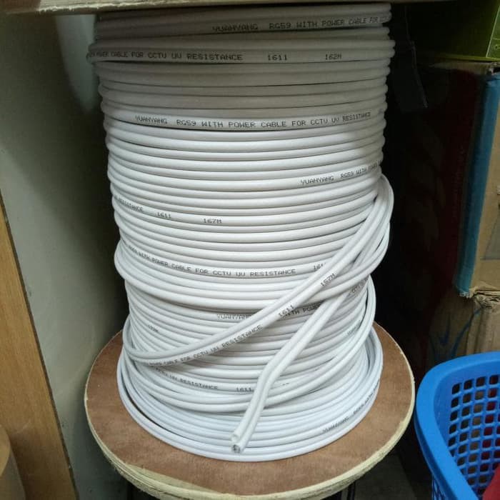 SPECTRA RG59 CCTV CABLE + POWER CABLE สําหรับกล้องวงจรปิด 100 เมตร