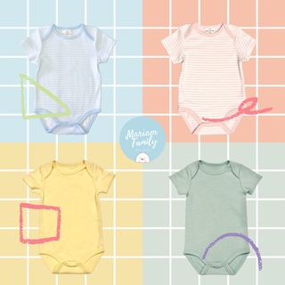 บอดี้สูทเด็กแขนสั้น เด็กแรกเกิด Baby PASTEL SHORT Bodysuit mariamfamily