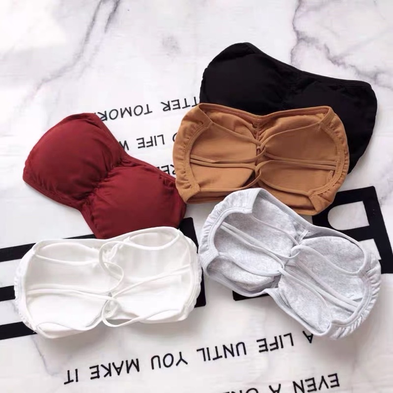 Non Slip Strapless Cushion Tube Bra Bralet Bra Bra Bra Bra Brassica肩带防滑防走光胸内衣背心