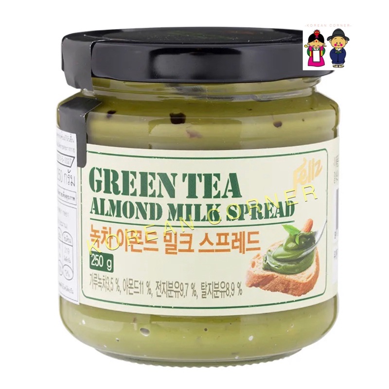 ครีมชาเขียวอัลมอนด์ แยม ทาขนมปัง / ทำขนม จากเกาหลี Green Tea Almond Milk Spread from Korea