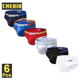 Cmenin Pump กางเกงชั้นใน ผ้าฝ้าย เซ็กซี่ แห้งเร็ว สําหรับผู้ชาย (6) 6 ชิ้น