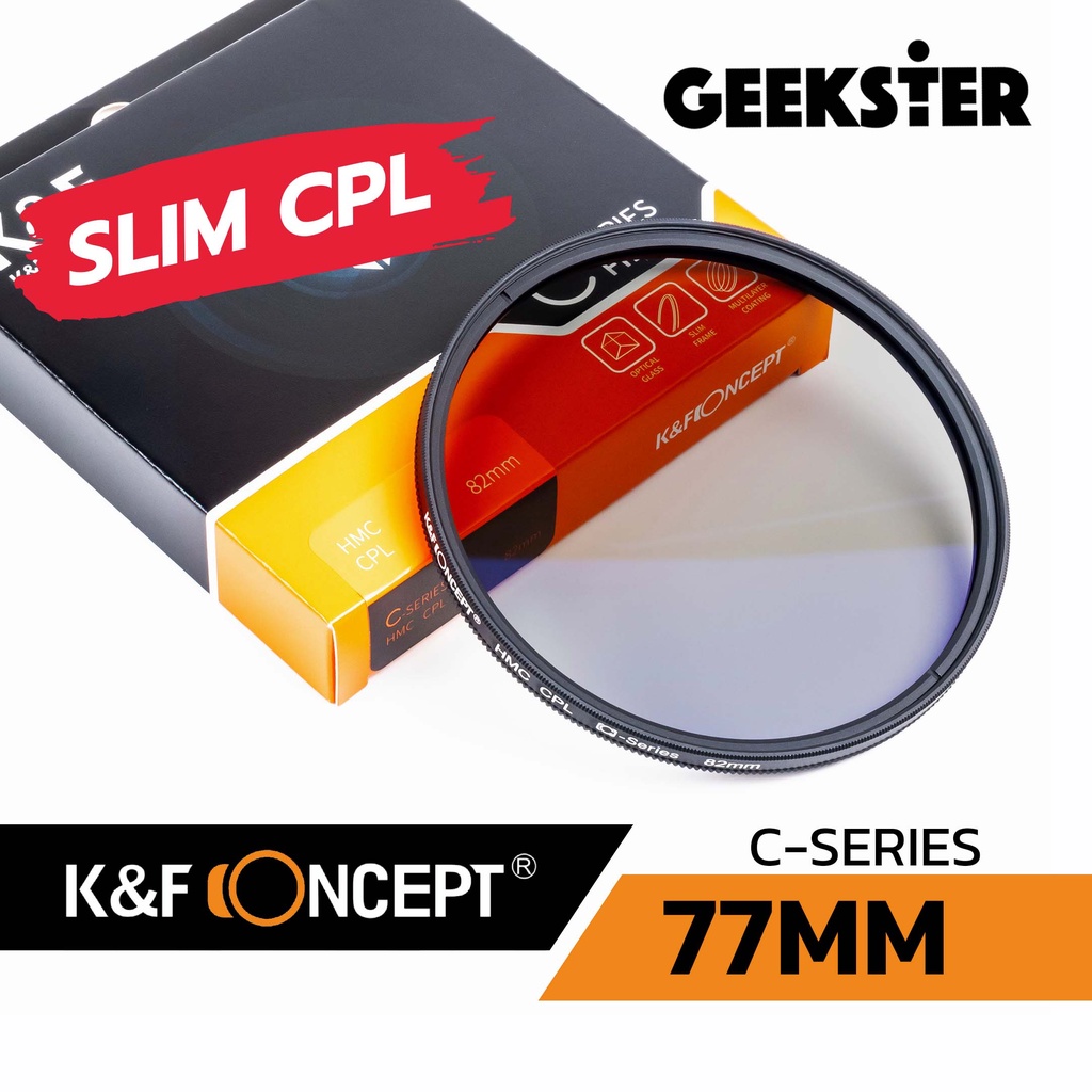 CPL ฟิลเตอร์ 77mm K&F HMC Filter / CPL KF Circular Polarizer / Polarize 77 mm