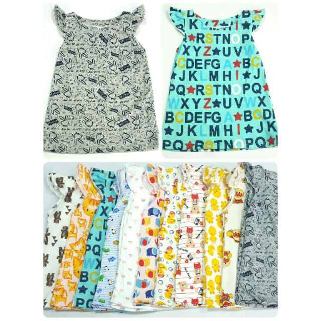 ชุดเดรสเด็กหญิง 6 ชุด 410 บาท ตกชุดละ68 บาท