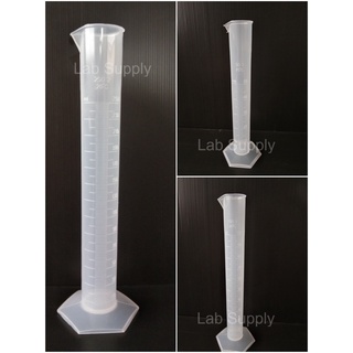 กระบอกตวงพลาสติก 50, 100, 250 , 500 ml Measuring Cylinder Hexa Base Polylab