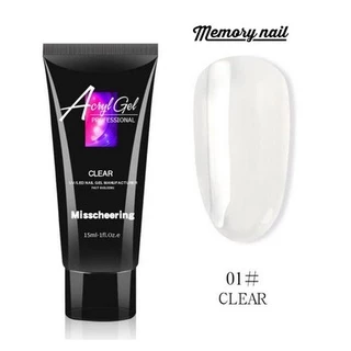 💅🏻 Poly gel เจลต่อเล็บ Misscheering (15 ml) โพลี่เจลต่อเล็บ เนื้อใส ชมพู ชมพูนู้ด POLYGEL Acrylicgel ✨