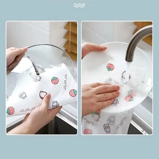 พร้อมส่ง🍀กระดาษทิชชู่ ทิชชู่ ทิชชู่ใช้ซ้ำได้ กระดาษทิชชู่ซักได้ ซักได้ ทิชชู่กระดาษซับน้ำมัน ผ้าเช็ดจาน ซับน้ำมัน