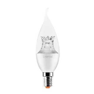 [พร้อมส่ง] HomeDoDee หลอด LED LAMPTAN CANDLE FLAME 4 วัตต์ E14 WARMWHITE หลอดไฟ LED