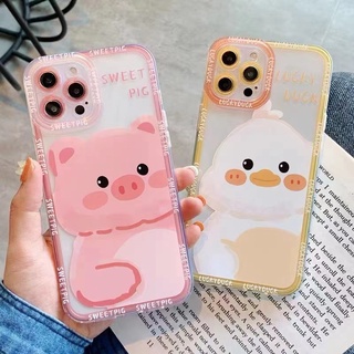 เคสโทรศัพท์มือถือ แบบใส กันกระแทก ลายหมูน่ารัก สําหรับ case Xiaomi 11T 12 Lite POCO M5 F5 M4 M3 F4 X3 NFC F3 Redmi 11A 12C 10C 10A 4A 5 Plus 5A 6A 7A 8 9A 9C 9T Note 12 5 7 8 9 9S 10 10S 11S 11 Pro