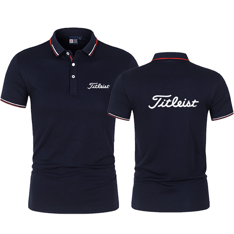 New Men's Golf Shirts Quick-drying Breathable Polo Shirt Polyester/spandex Short Sleeve Tops Wear Man T 2022 Summer