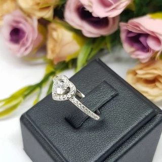 Memorine Jewelry แหวนเงินแท้ 925 ฝังเพชรสวิส (CZ) : ONLR122