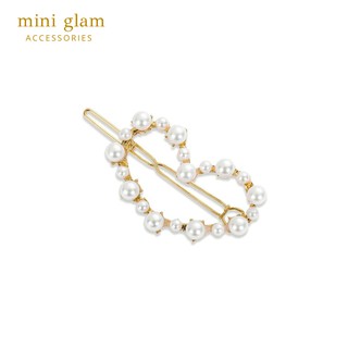 Miniglam Folk Heart Pearl Hair Clip กิ๊บติดผมหัวใจประดับมุก