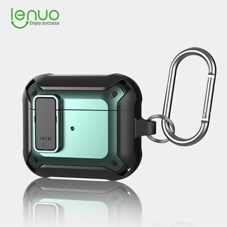 Lenuo เคสหูฟัง TPU แบบนิ่ม กันกระแทก กันหาย พร้อมพวงกุญแจ สําหรับ AirPods Pro 3 2 1