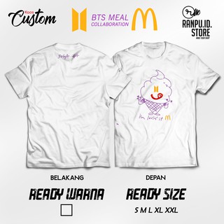 เสื้อยืด พิมพ์ลาย Bts Meal Suga