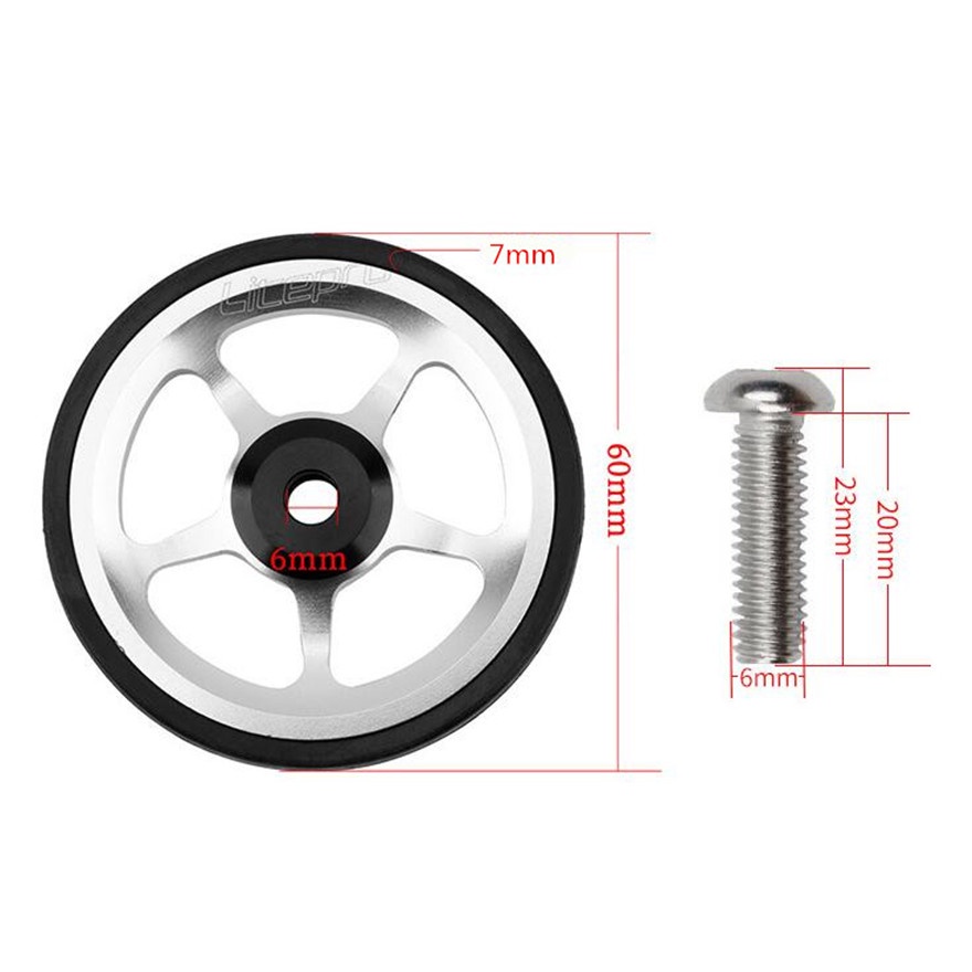 Litepro ล้อจักรยาน แบริ่งอลูมิเนียมอัลลอย แบบพกพา สําหรับจักรยานพับได้ Brompton ราคา ถูกที่สุด ดีลบีเคเค แกลเลอรีภาพที่ 2