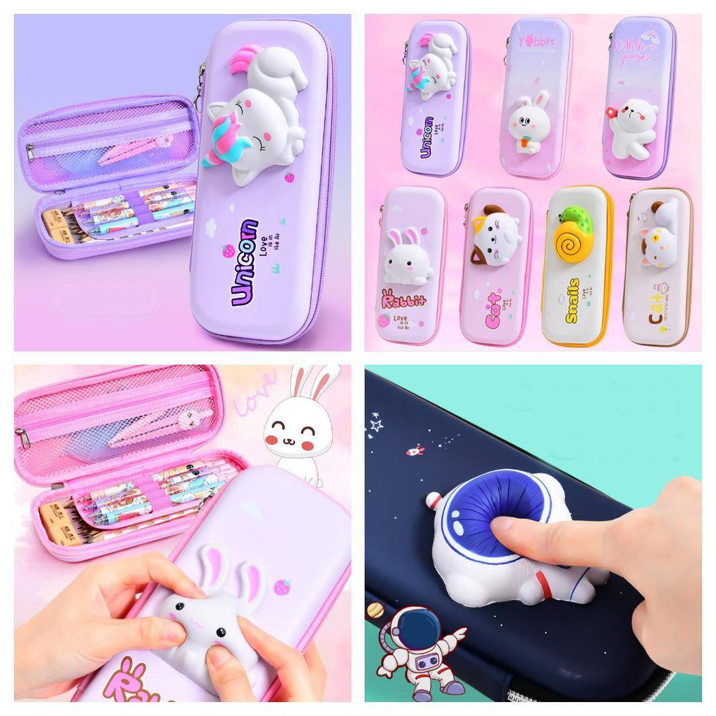 พร้อมส่งกล่องดินสอ กระเป๋าดินสอลายนูน 3D (งานเทียบsmiggle งานเทียบสมิกเกิ้ล )