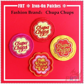 แฟชั่น Brand : Chupa Chups แผ่นแพทช์ปักลายสําหรับตกแต่งเสื้อผ้า 1 ชิ้น