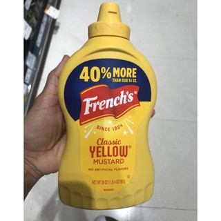 FRENCHS CLASSIC YELLOW MUSTARD เฟรนซ์ส คลาสสิค เยลโล่  มัสตาร์ด (ซอสมัสตรา์ด) 567 กรัม